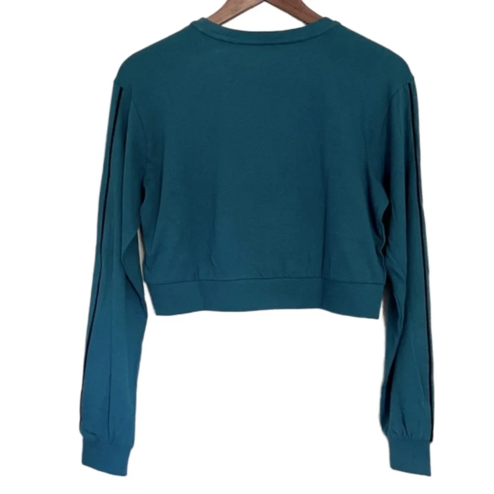 Juicy Couture Saphire Wave Long Sleeve Crop Top Women’s Size XS